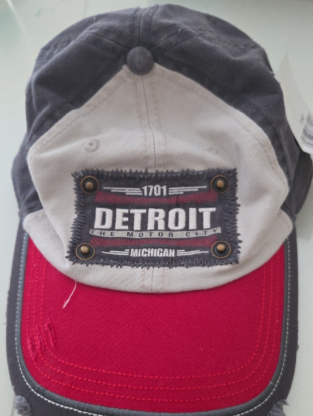 Detroit Michigan Distressed Hat, NWT👌